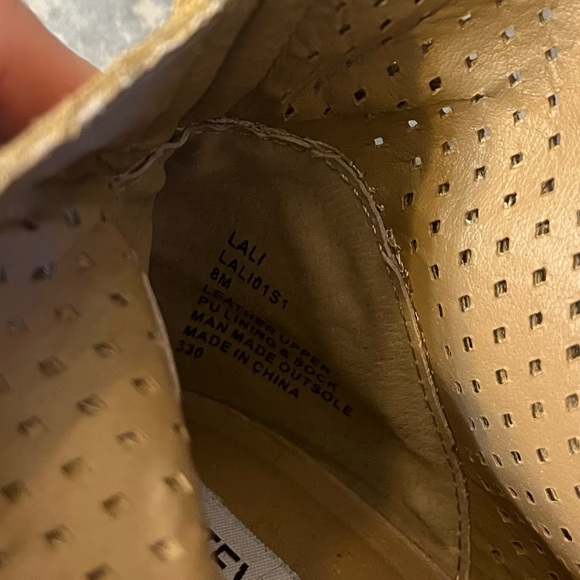 Women's Steve Madden Tan Suede Ankle Sneakers with Heel - Picture 6 of 6